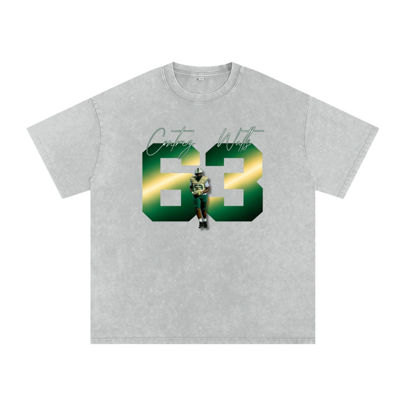 Contrez Watts Snow Washed Oversized TEE - Image 3