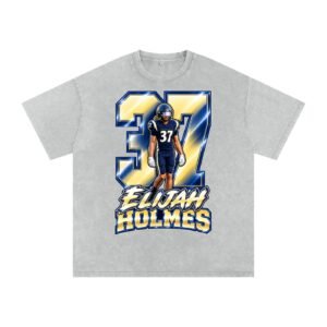 Elijah holmes Snow Washed Oversized TEE - Image 3