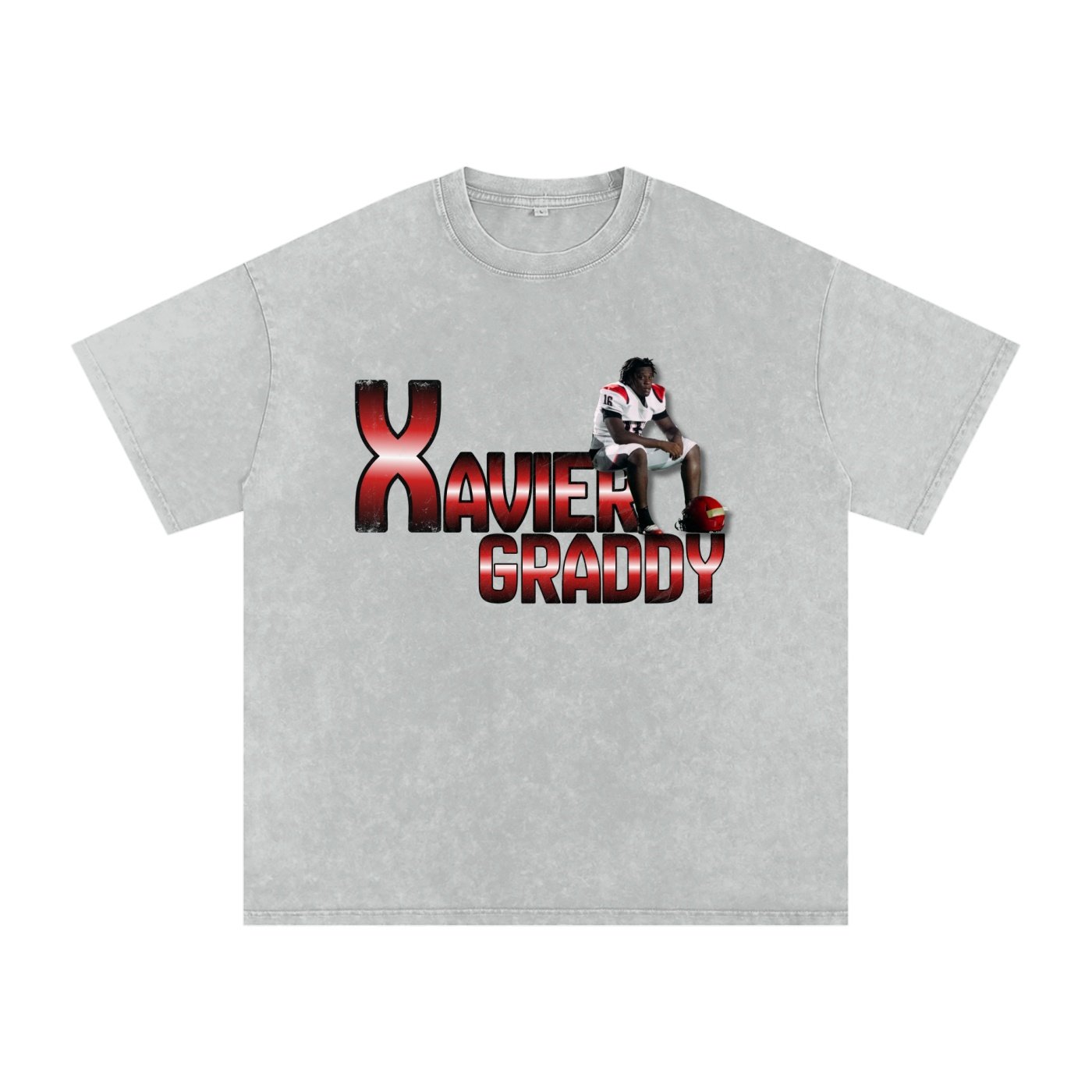 Xavier graddy Snow Washed Oversized TEE - Image 3