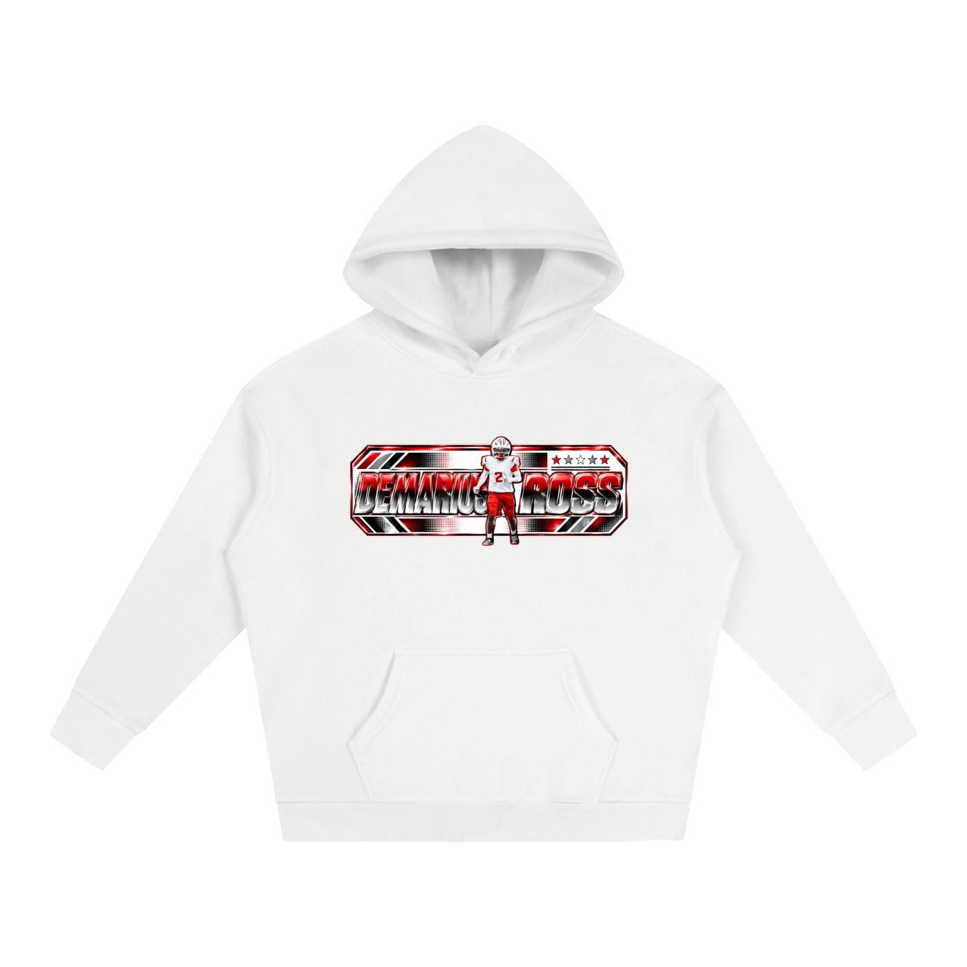 Demarius Ross  Oversize Fleeced Hoodie - Image 2