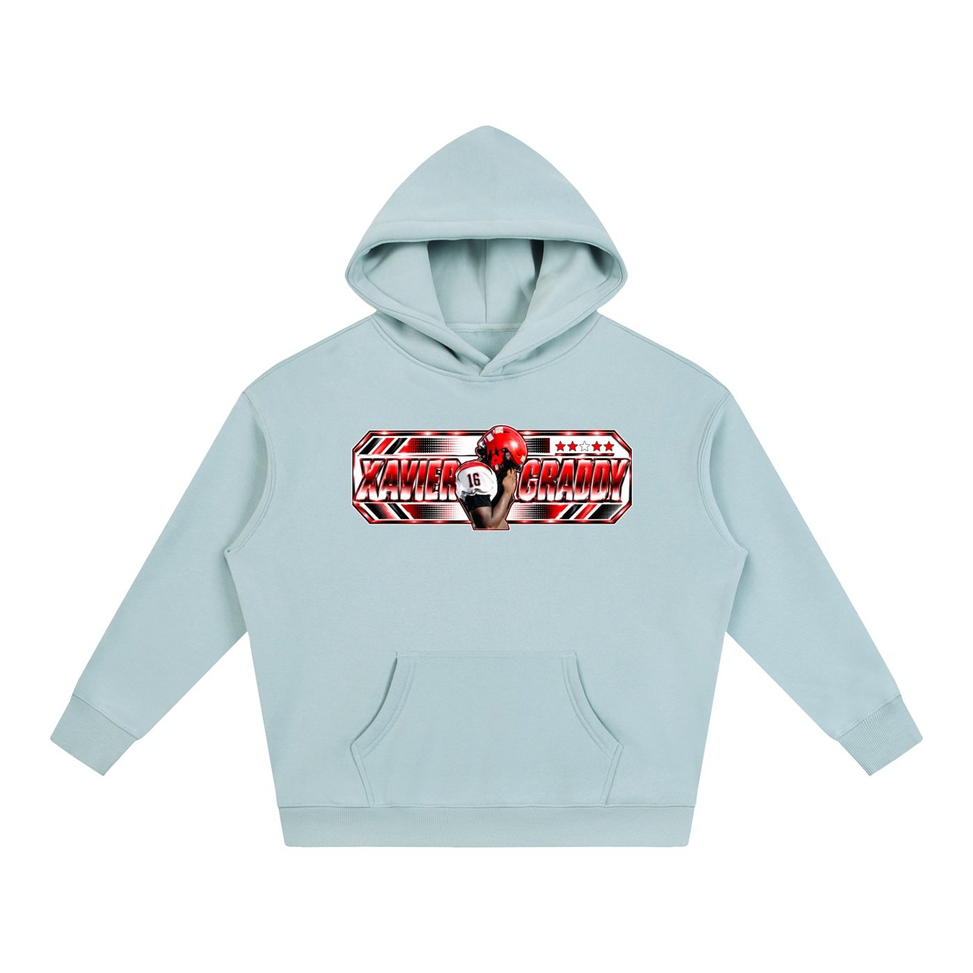 Xavier graddy  Oversize Fleeced Hoodie - Image 3