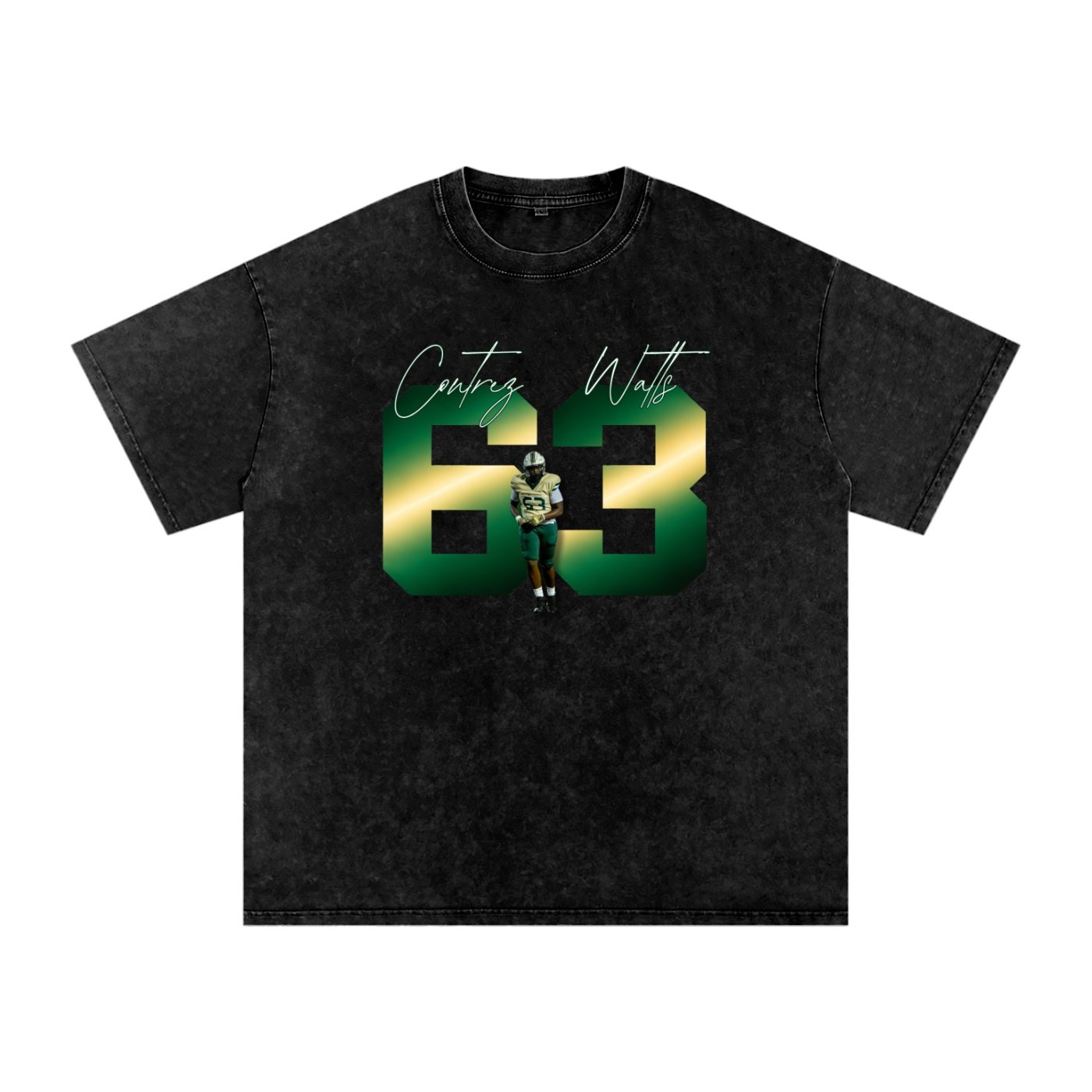 Contrez Watts Snow Washed Oversized TEE - Image 1