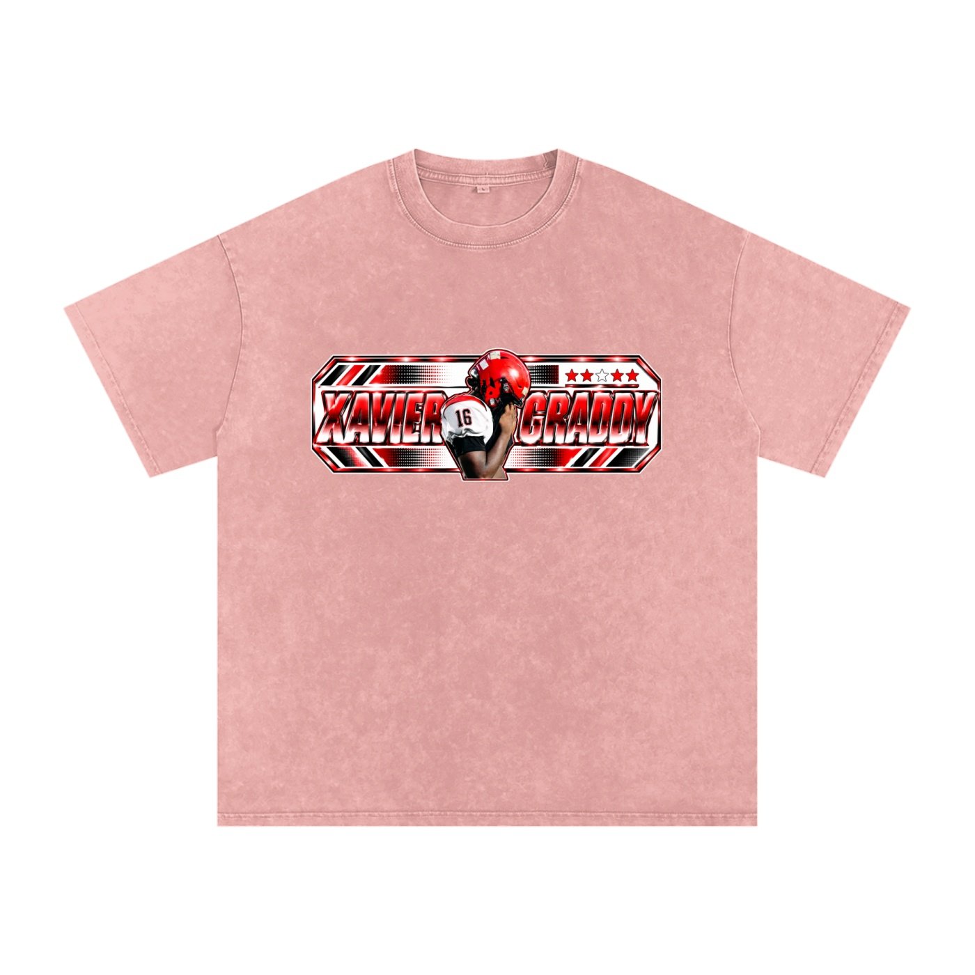 Xavier graddy Snow Washed Oversized TEE - Image 5