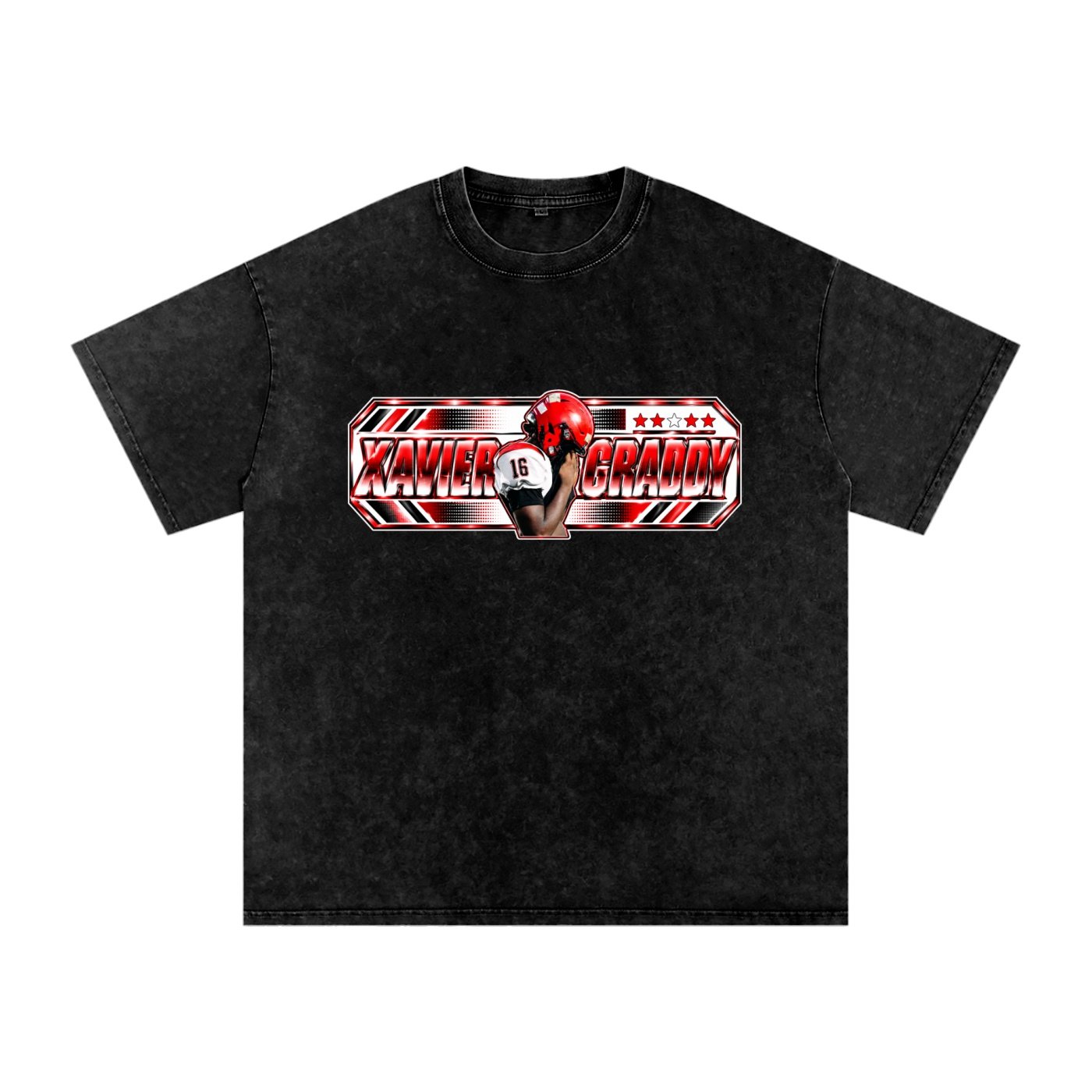 Xavier graddy Snow Washed Oversized TEE - Image 1