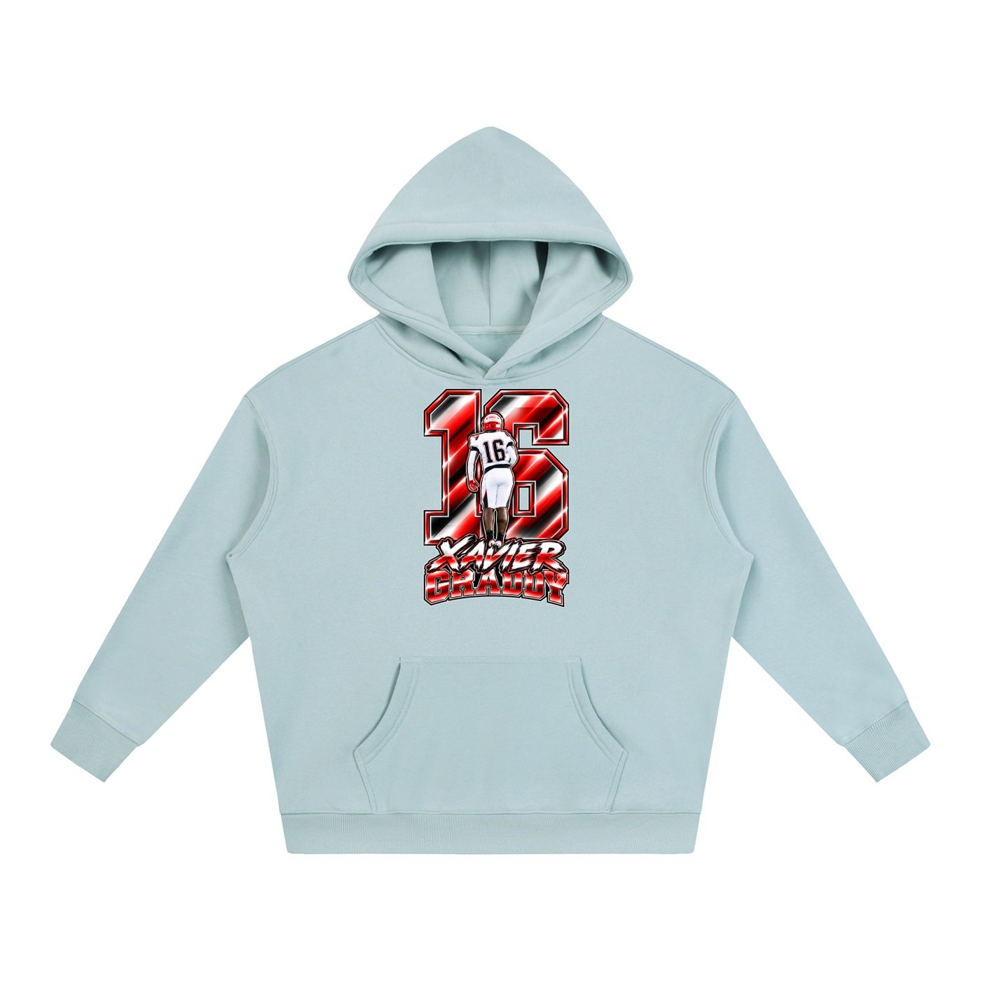 Xavier graddy  Oversize Fleeced Hoodie - Image 3