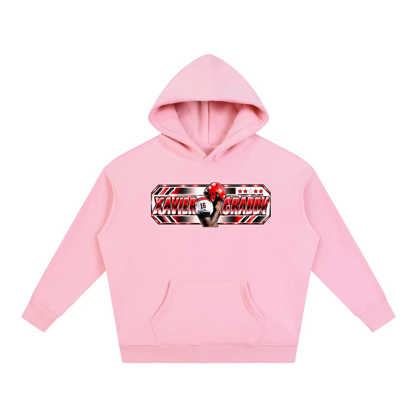 Xavier graddy  Oversize Fleeced Hoodie - Image 5