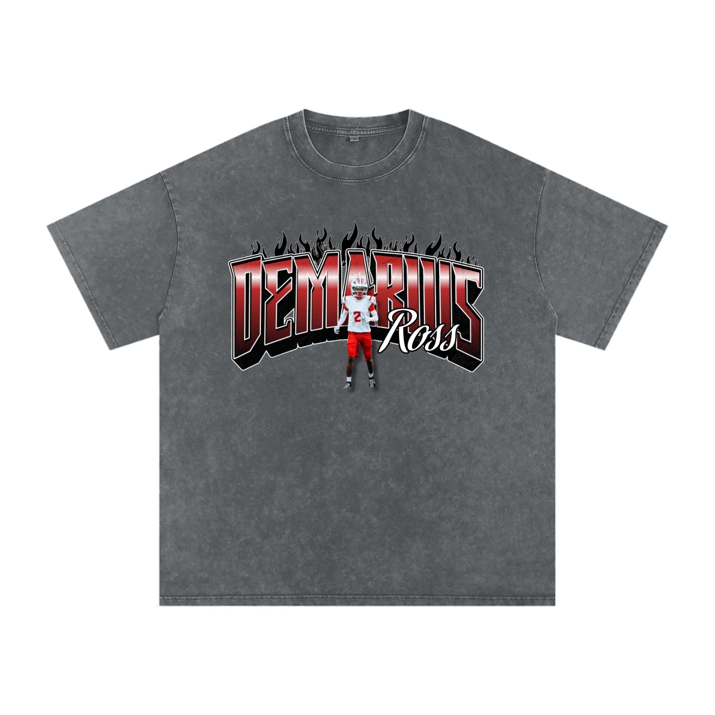 Demarius Ross  Snow Washed Oversized TEE - Image 4
