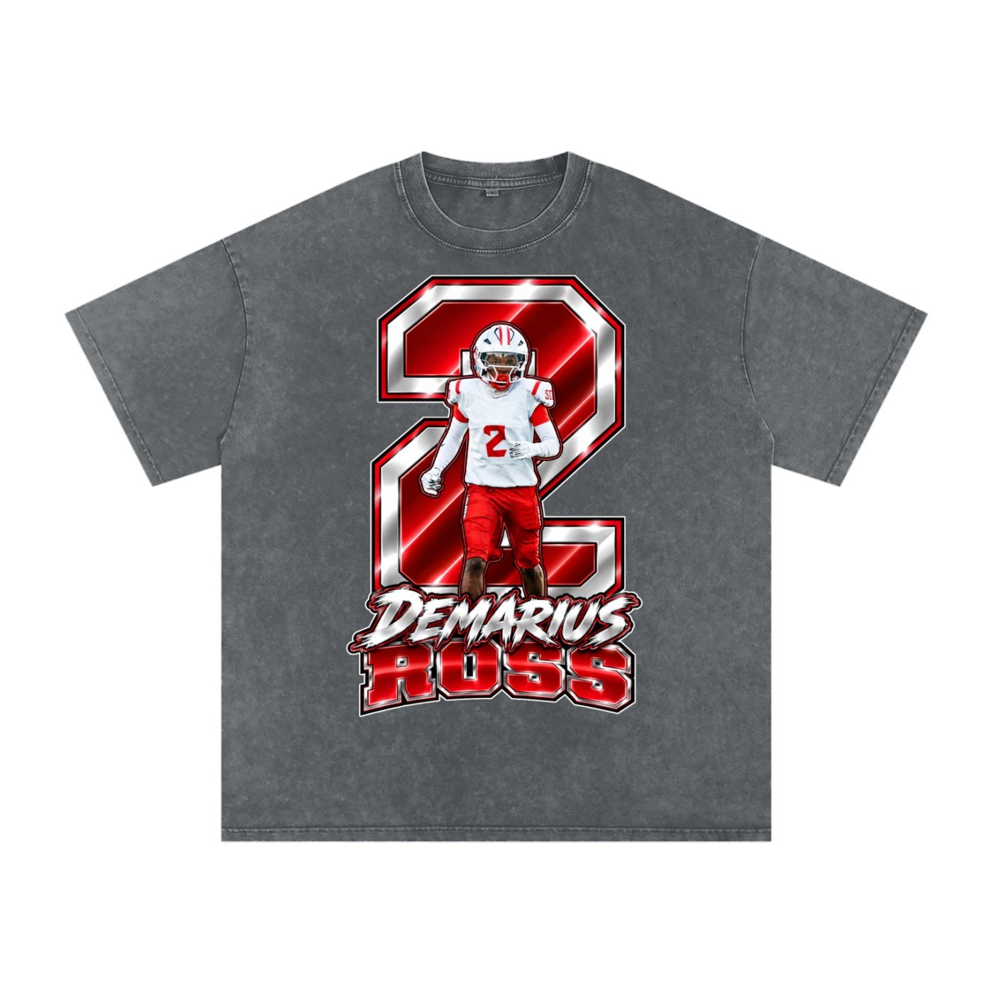 Demarius Ross  Snow Washed Oversized TEE - Image 4