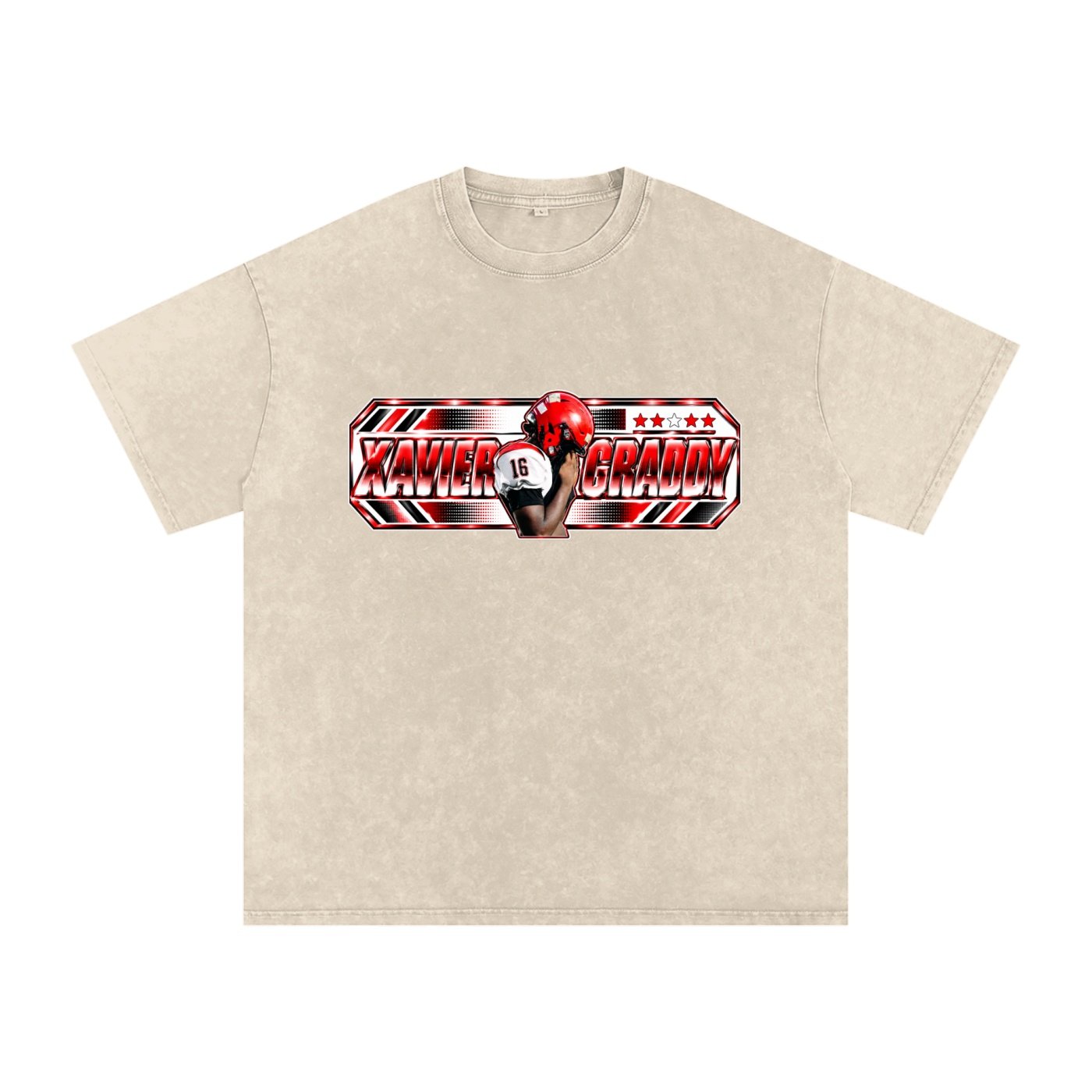 Xavier graddy Snow Washed Oversized TEE - Image 2