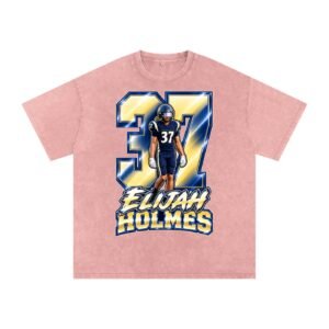 Elijah holmes Snow Washed Oversized TEE - Image 5