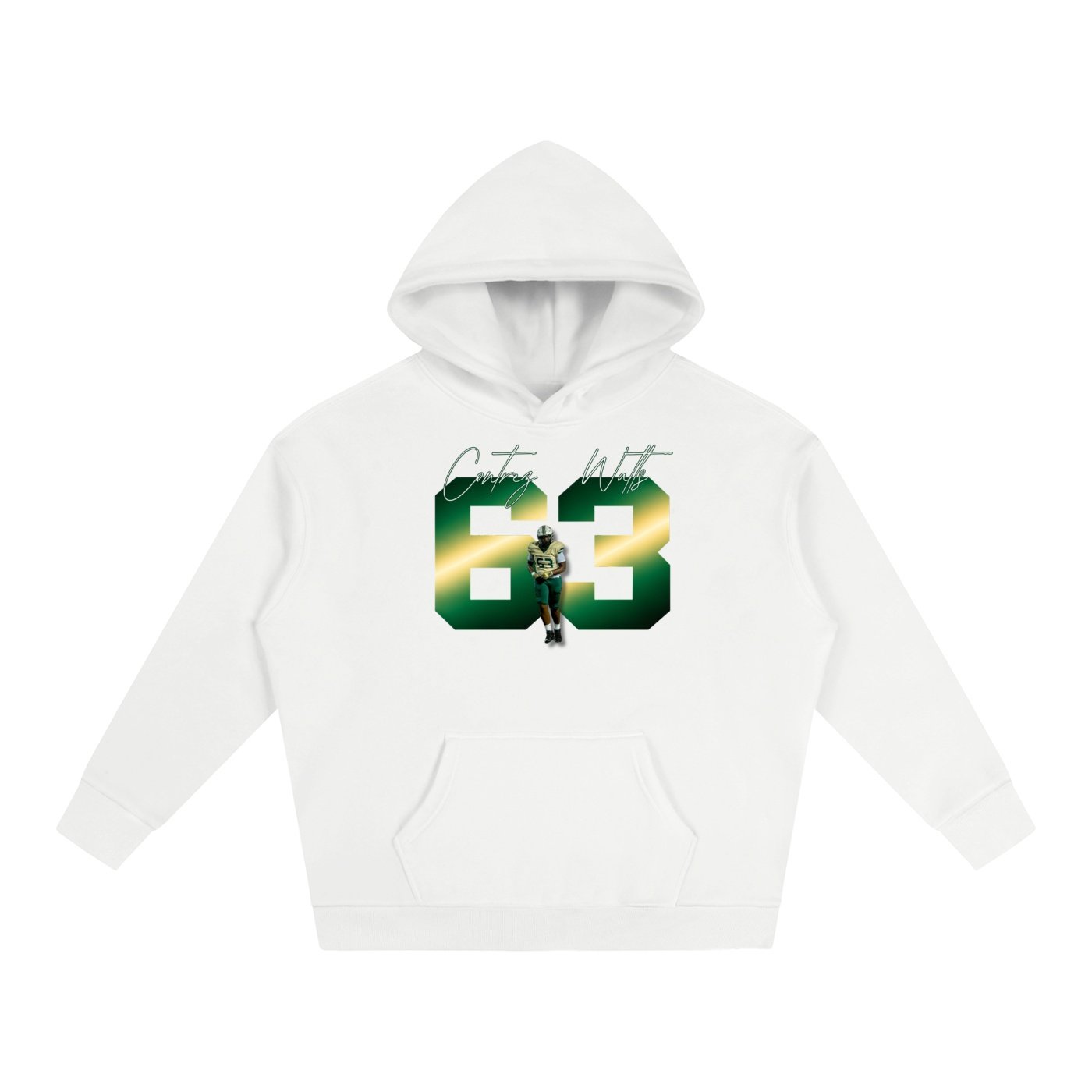 Contrez Watts Oversize Fleeced Hoodie - Image 2
