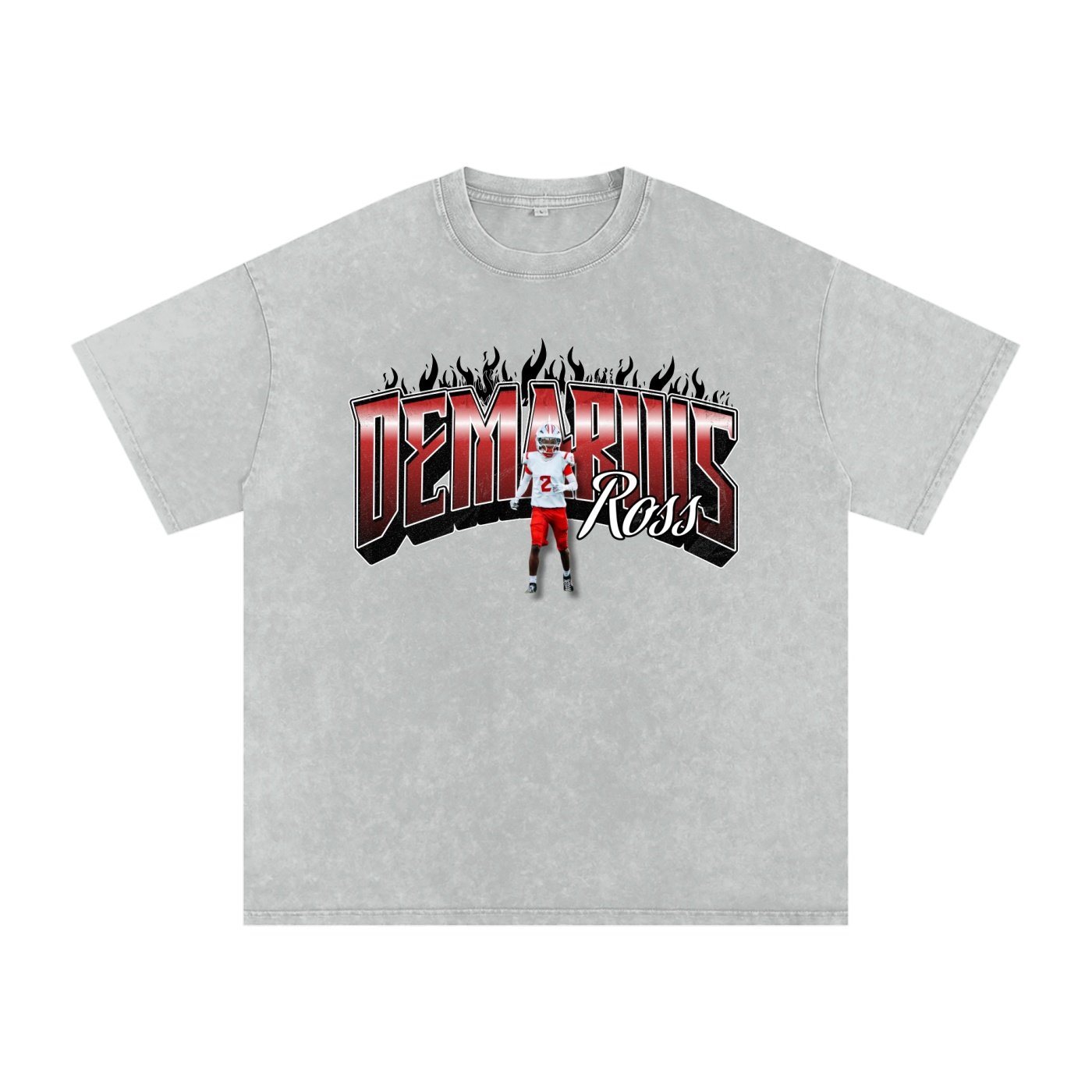 Demarius Ross  Snow Washed Oversized TEE - Image 3
