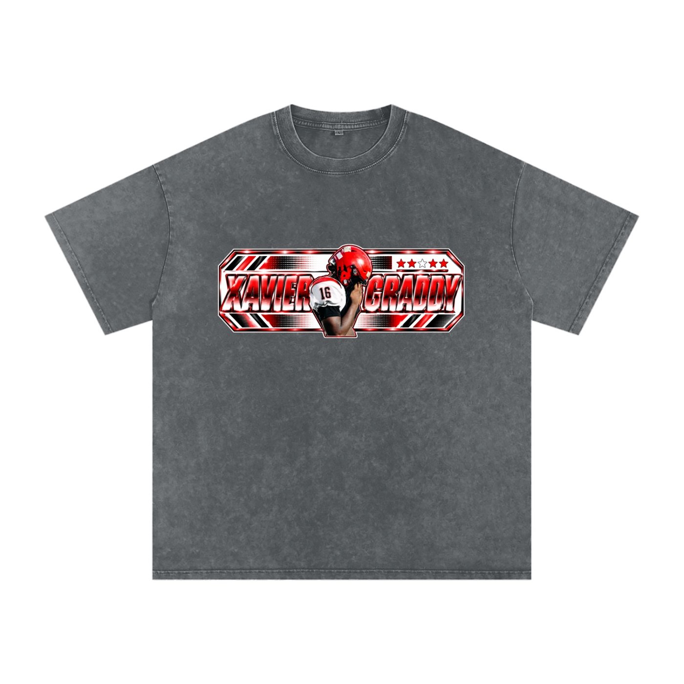 Xavier graddy Snow Washed Oversized TEE - Image 4