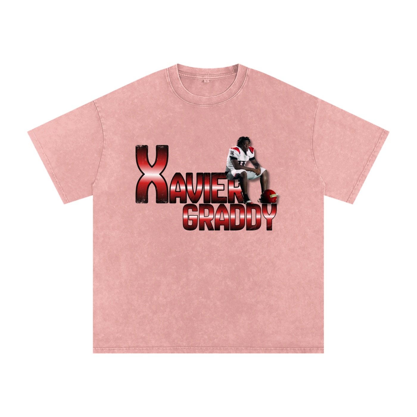 Xavier graddy Snow Washed Oversized TEE - Image 5
