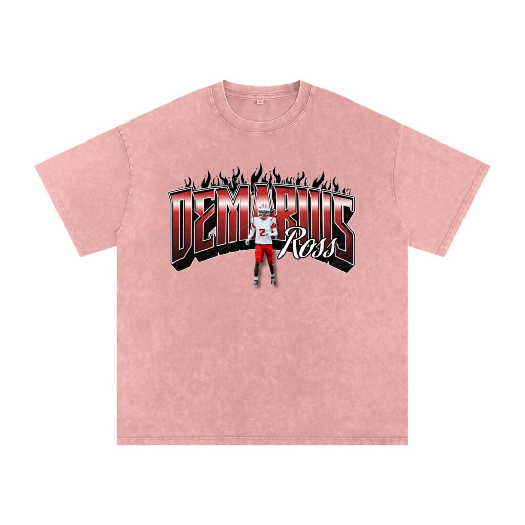Demarius Ross Snow Washed Oversized TEE