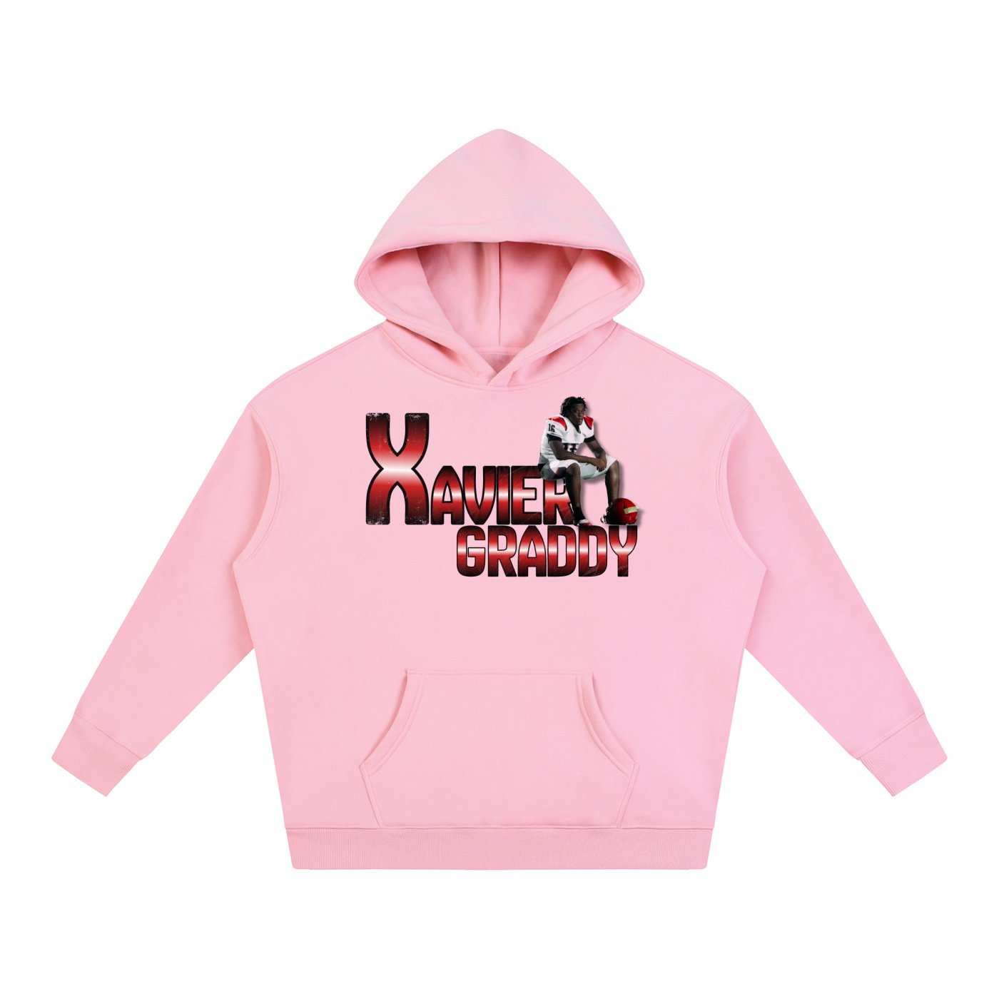 Xavier graddy  Oversize Fleeced Hoodie - Image 5