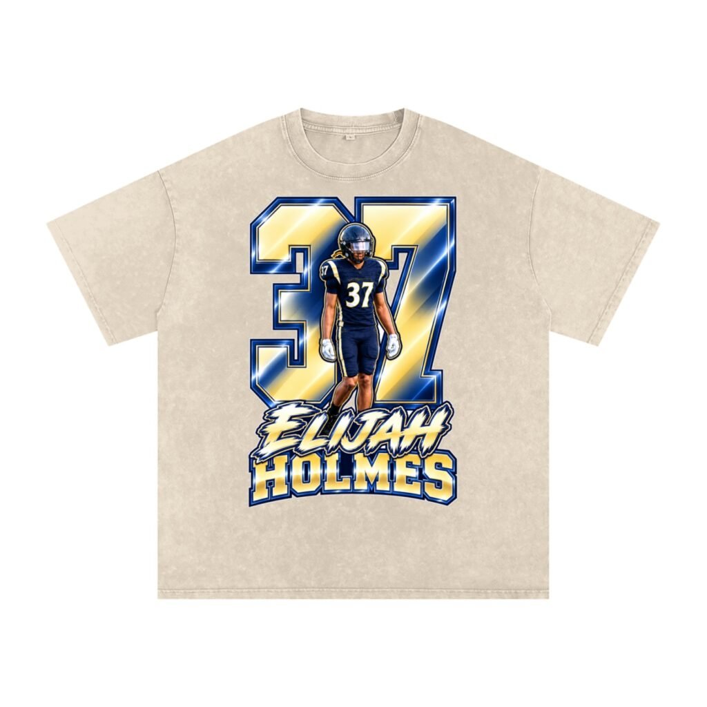 Elijah holmes Snow Washed Oversized TEE