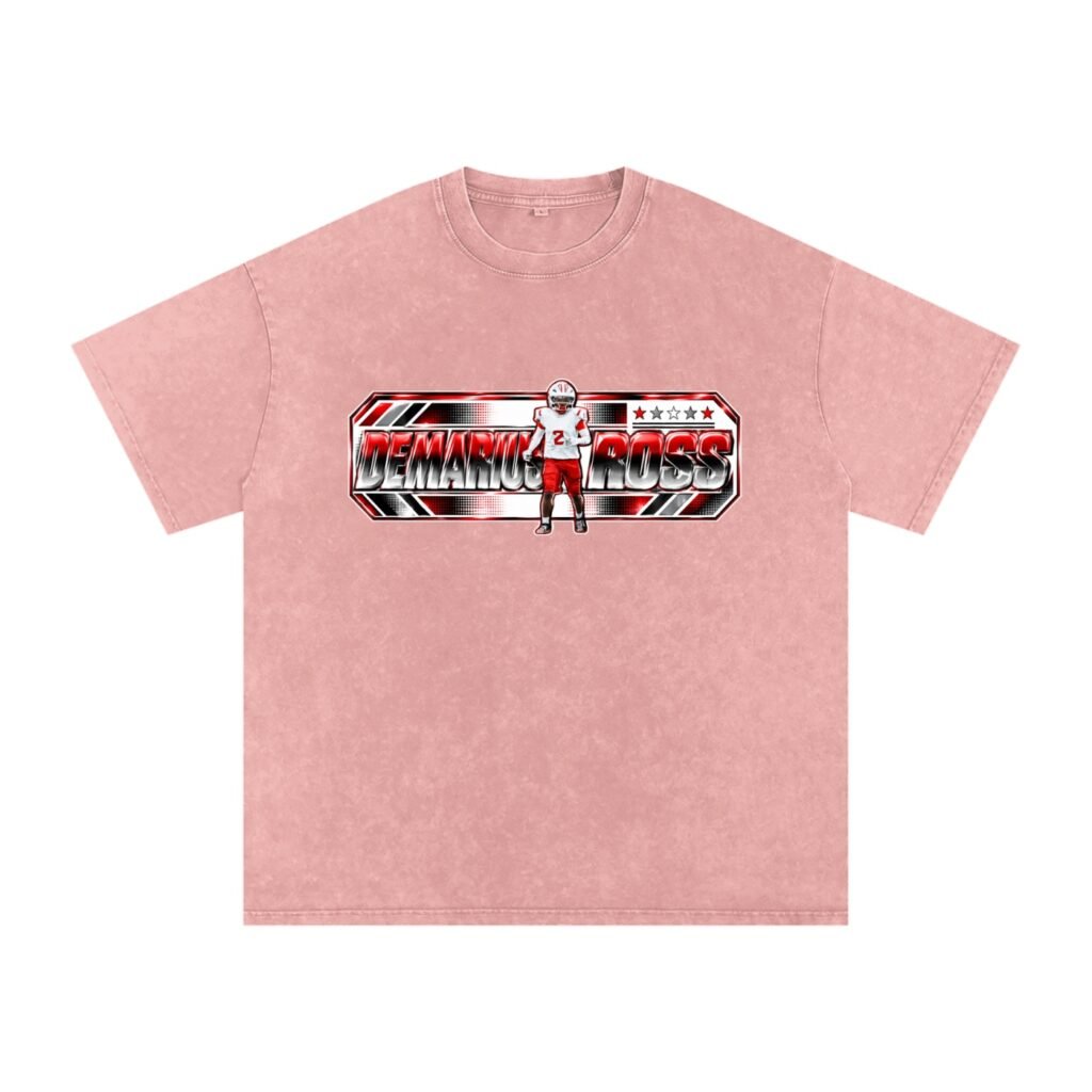 Demarius Ross Snow Washed Oversized TEE