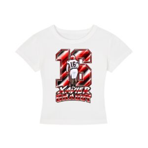 Xavier graddy Women's CropTop - Image 2