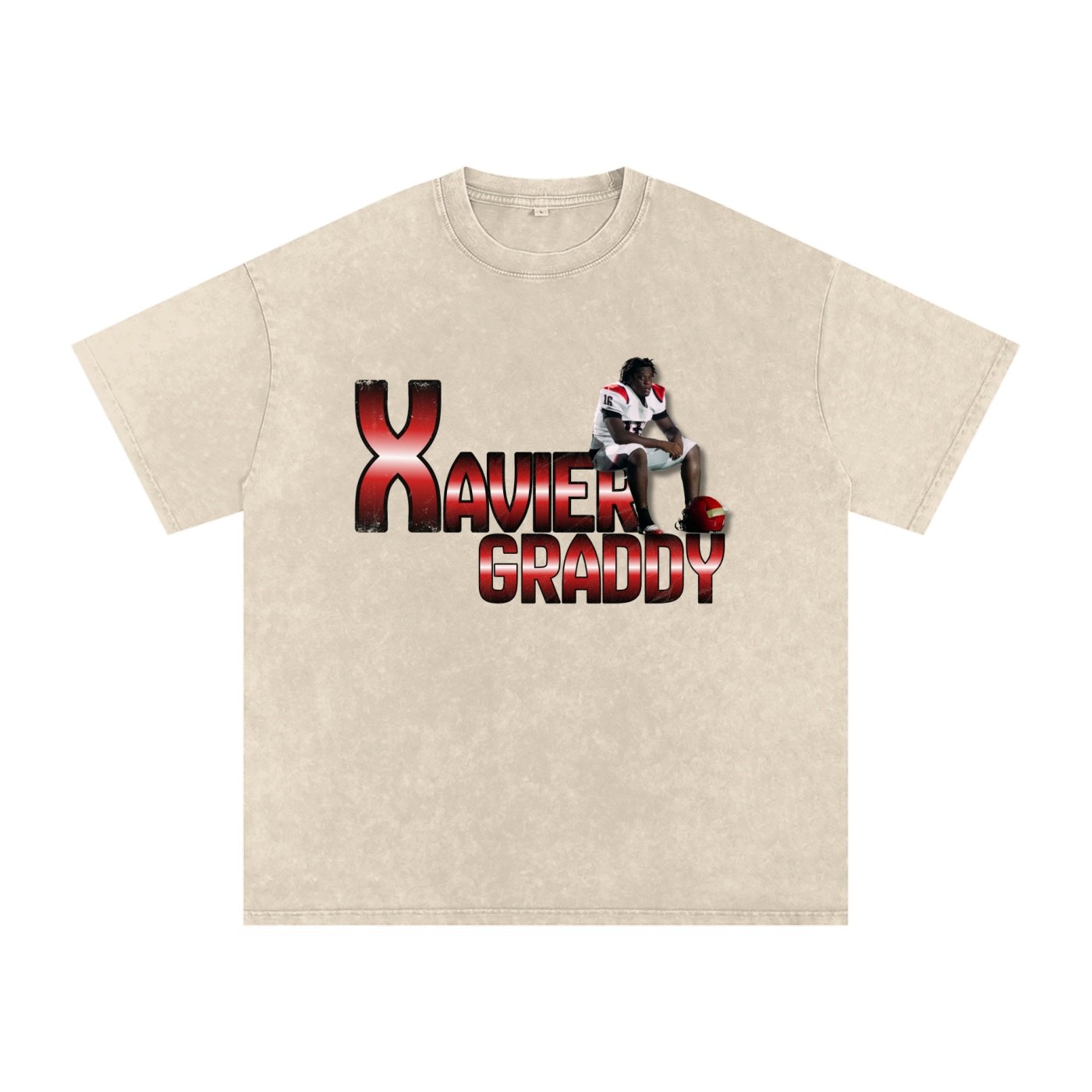 Xavier graddy Snow Washed Oversized TEE - Image 2