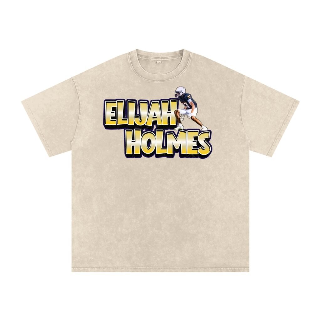 Elijah holmes Snow Washed Oversized TEE