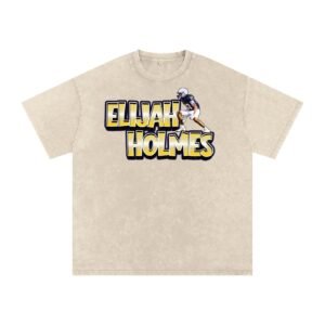 Elijah holmes Snow Washed Oversized TEE - Image 2