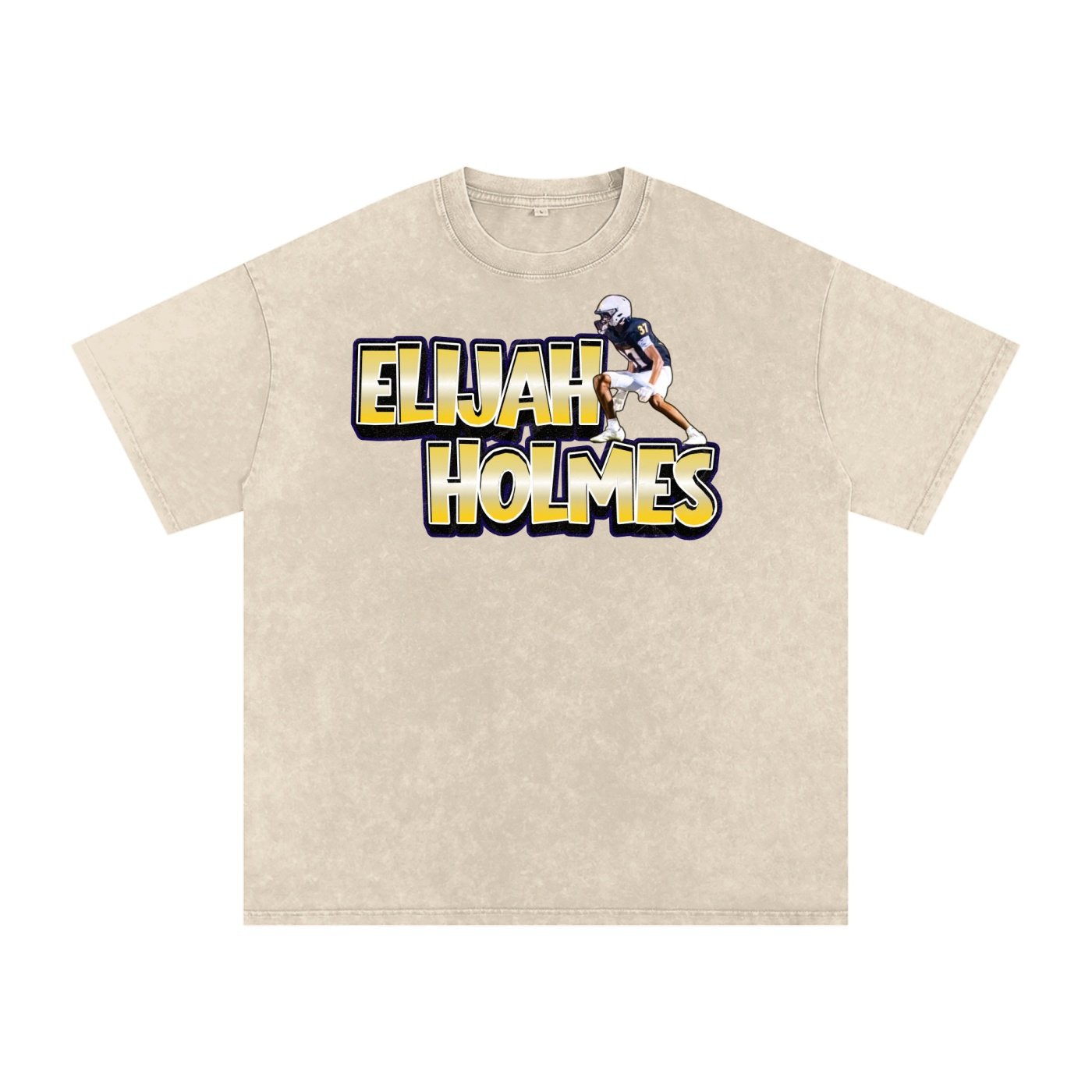 Elijah holmes Snow Washed Oversized TEE - Image 2