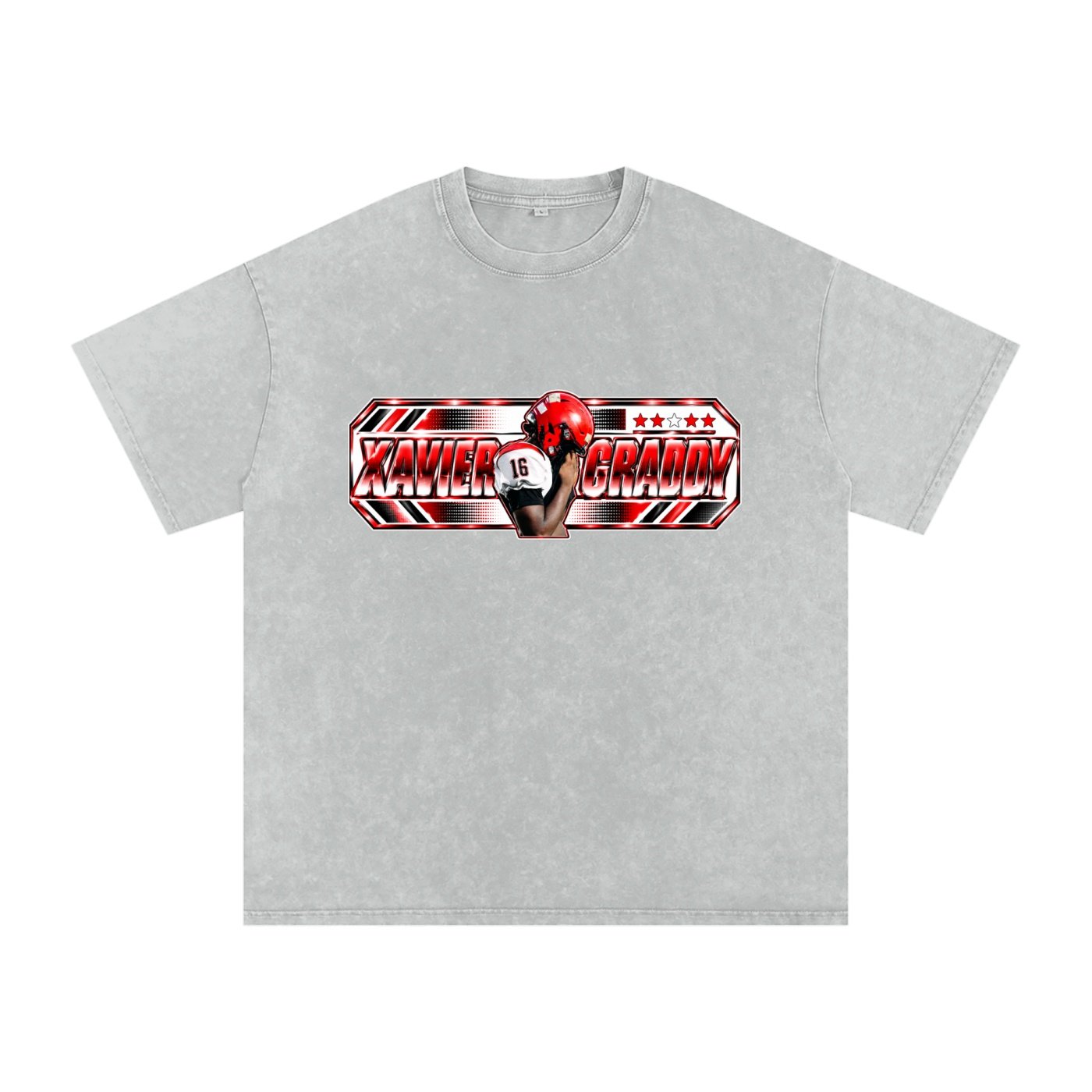 Xavier graddy Snow Washed Oversized TEE - Image 3
