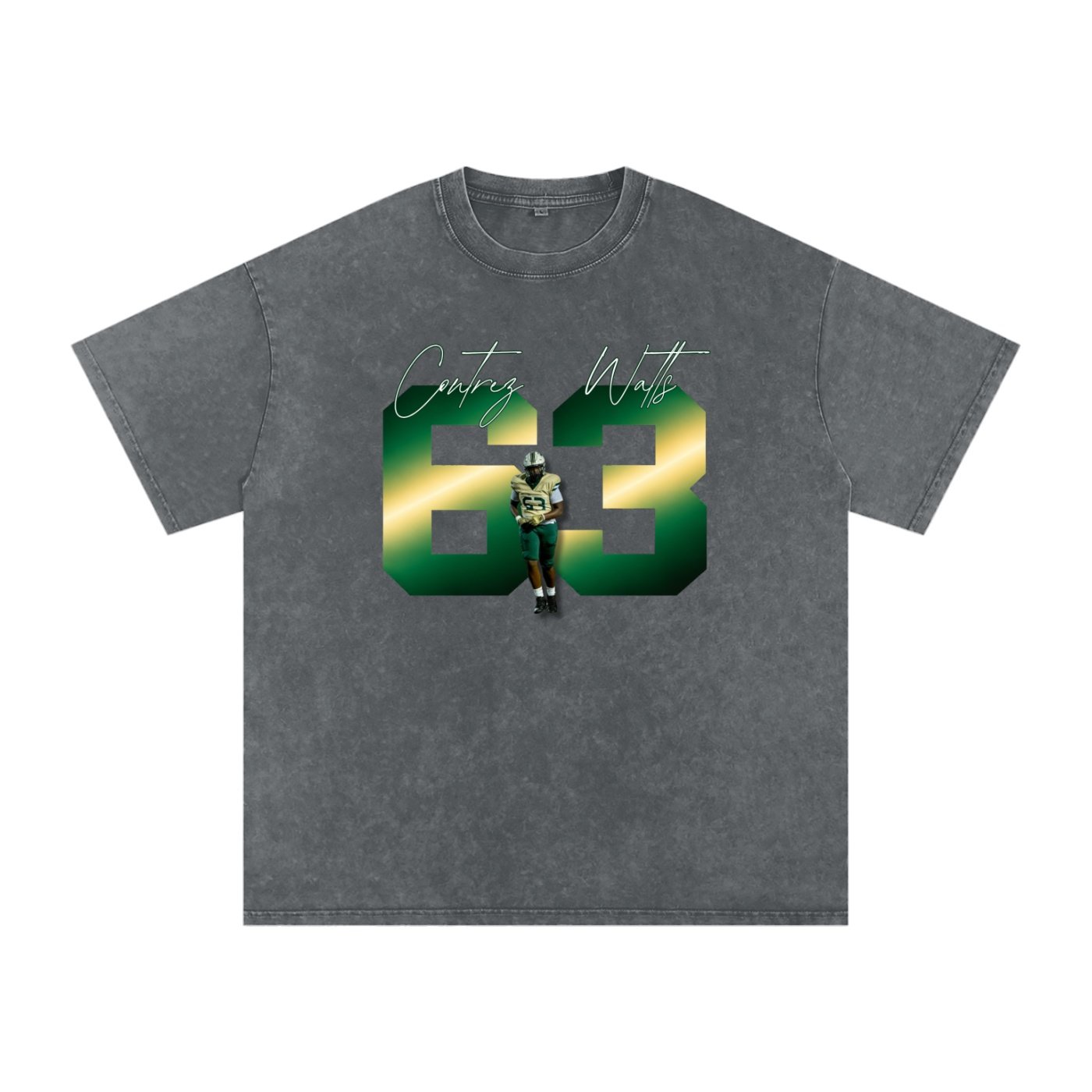 Contrez Watts Snow Washed Oversized TEE - Image 4