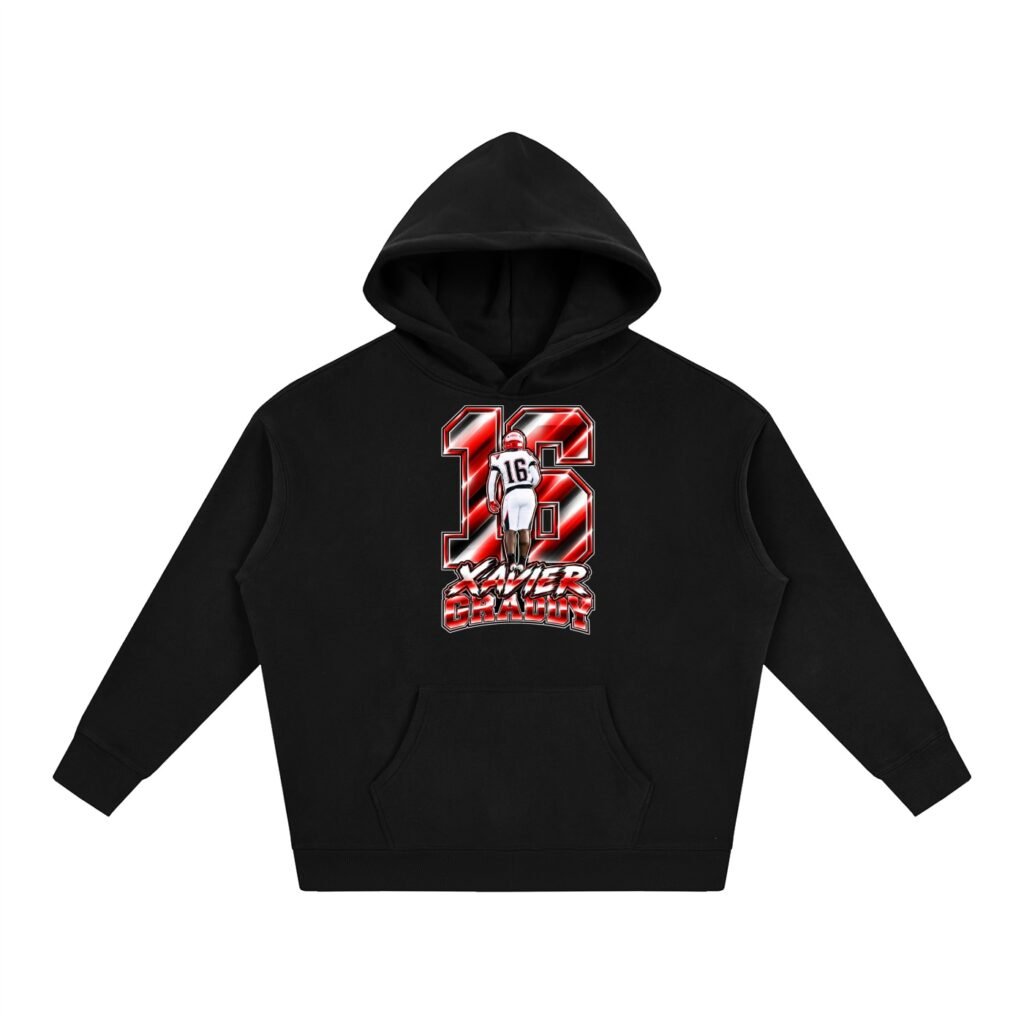 Xavier graddy Oversize Fleeced Hoodie