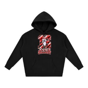 Xavier graddy Oversize Fleeced Hoodie - Image 1