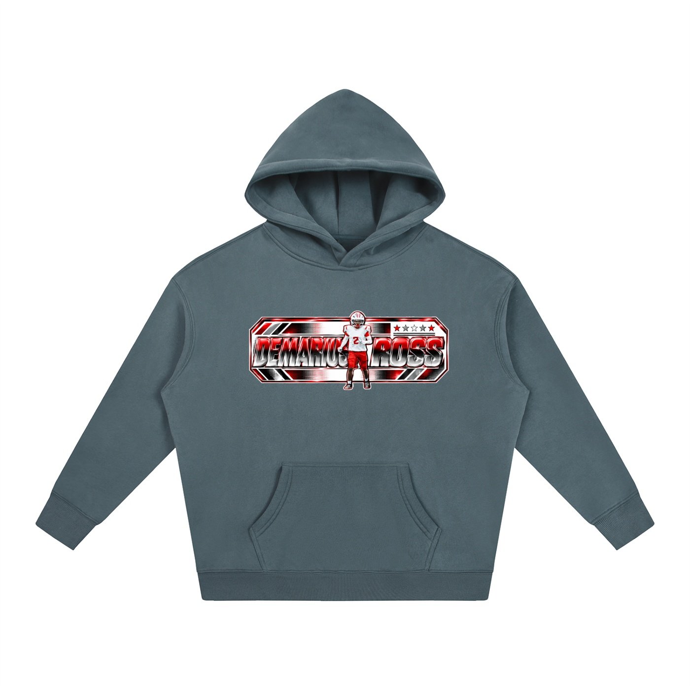 Demarius Ross  Oversize Fleeced Hoodie - Image 4