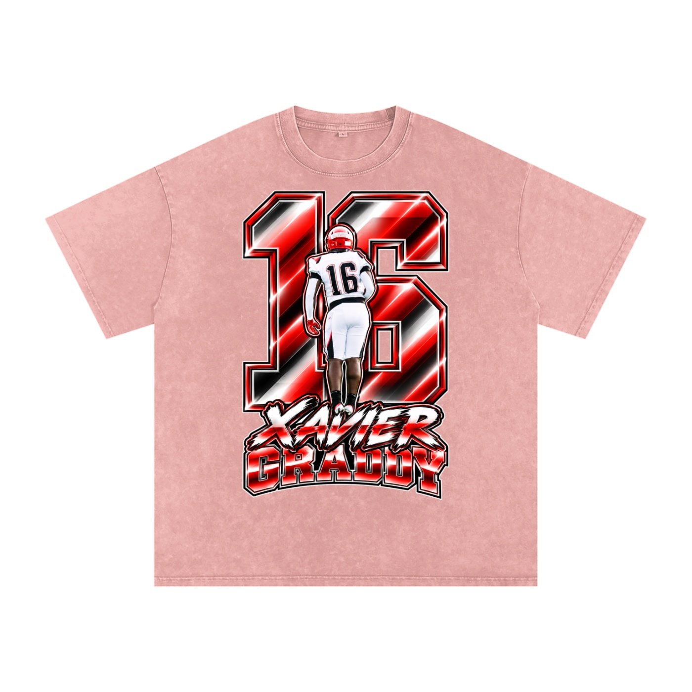 Xavier graddy Snow Washed Oversized TEE - Image 5