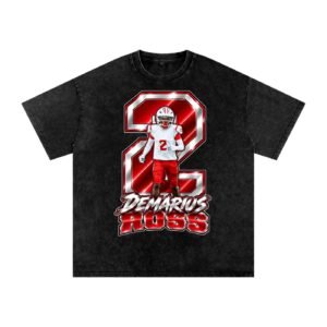 Demarius Ross Snow Washed Oversized TEE - Image 1