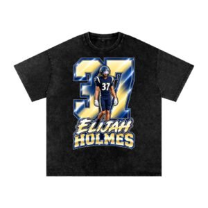 Elijah holmes Snow Washed Oversized TEE - Image 1