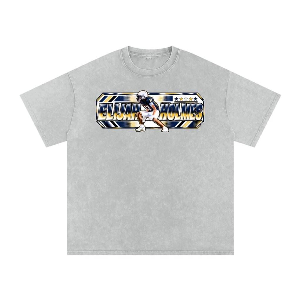 Elijah holmes Snow Washed Oversized TEE