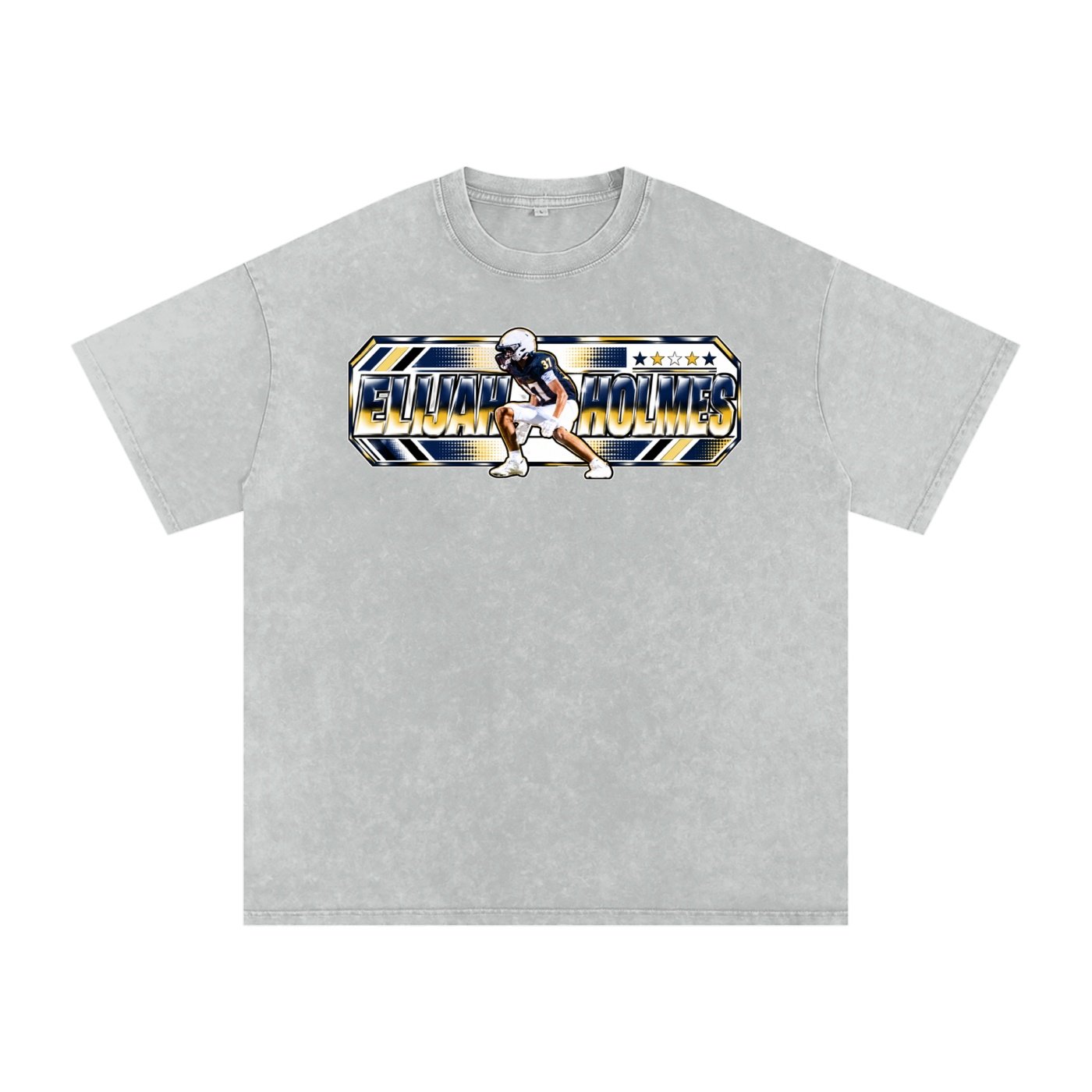 Elijah holmes Snow Washed Oversized TEE - Image 3