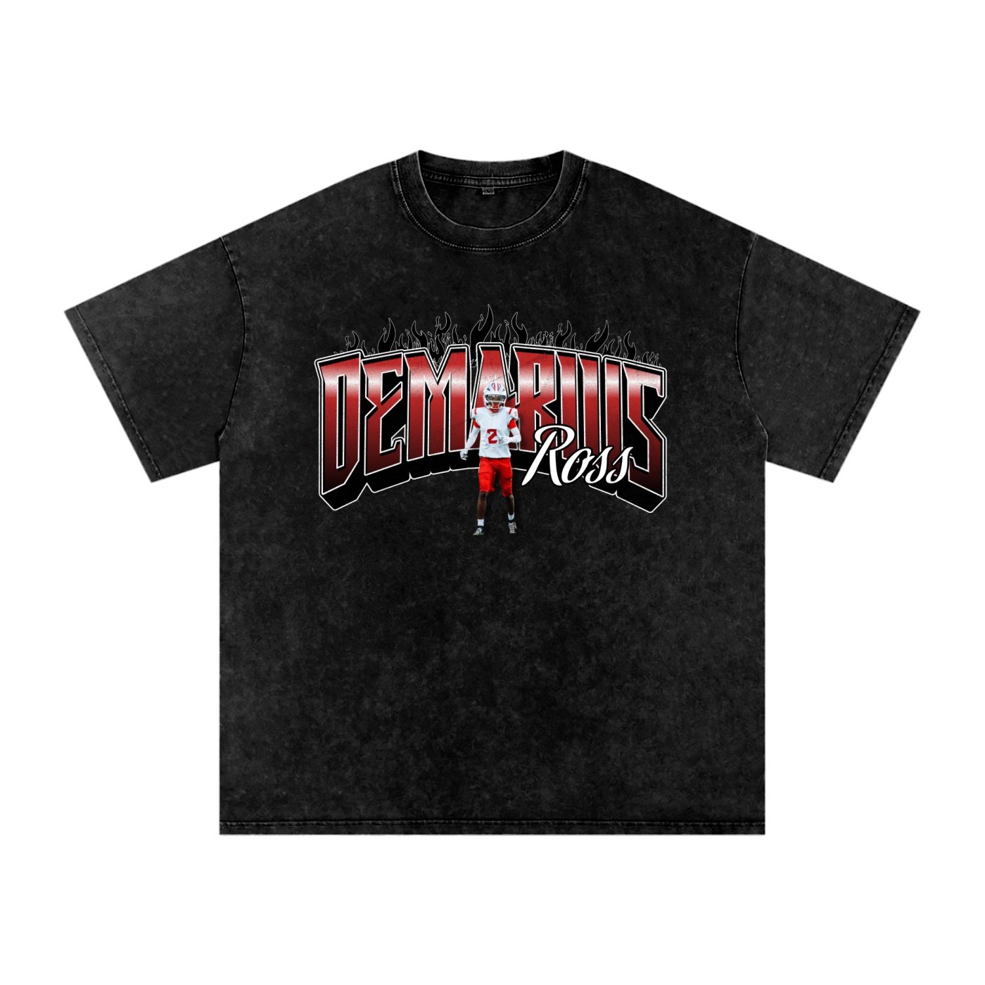 Demarius Ross  Snow Washed Oversized TEE - Image 1