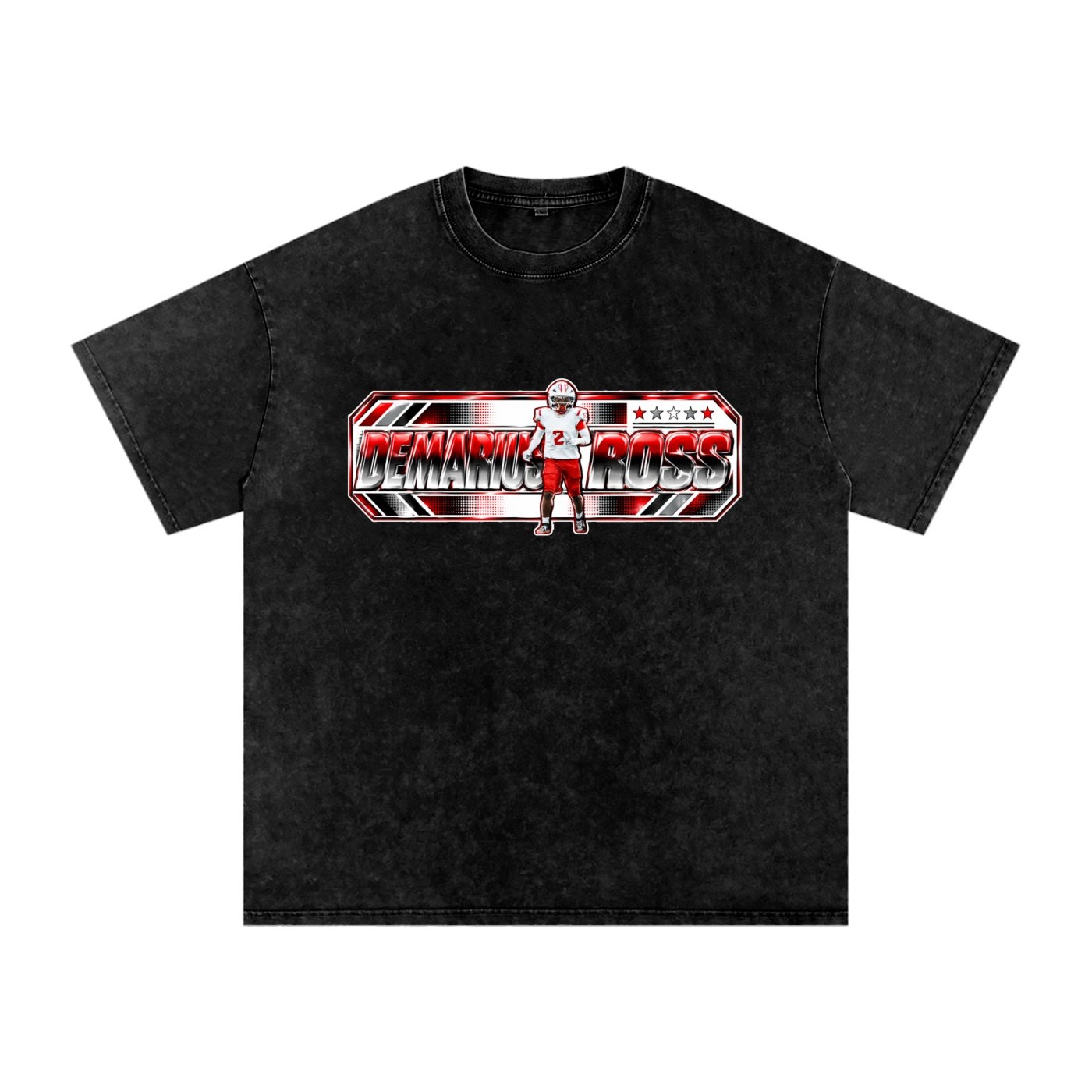 Demarius Ross  Snow Washed Oversized TEE - Image 1